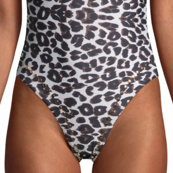 JUICY COUTURE Nailhead Animal Print one piece swimsuit - Picture 7 of 15